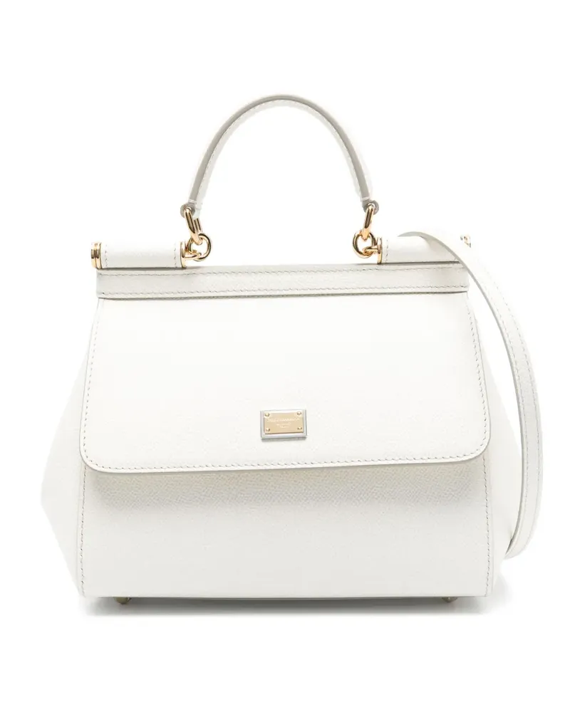 Dolce & Gabbana Mittelgroße Sicily Handtasche - Weiß Weiß