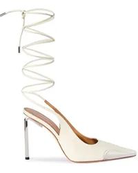 OFF-WHITE Allen Slingback-Pumps mit Schnürung Weiß