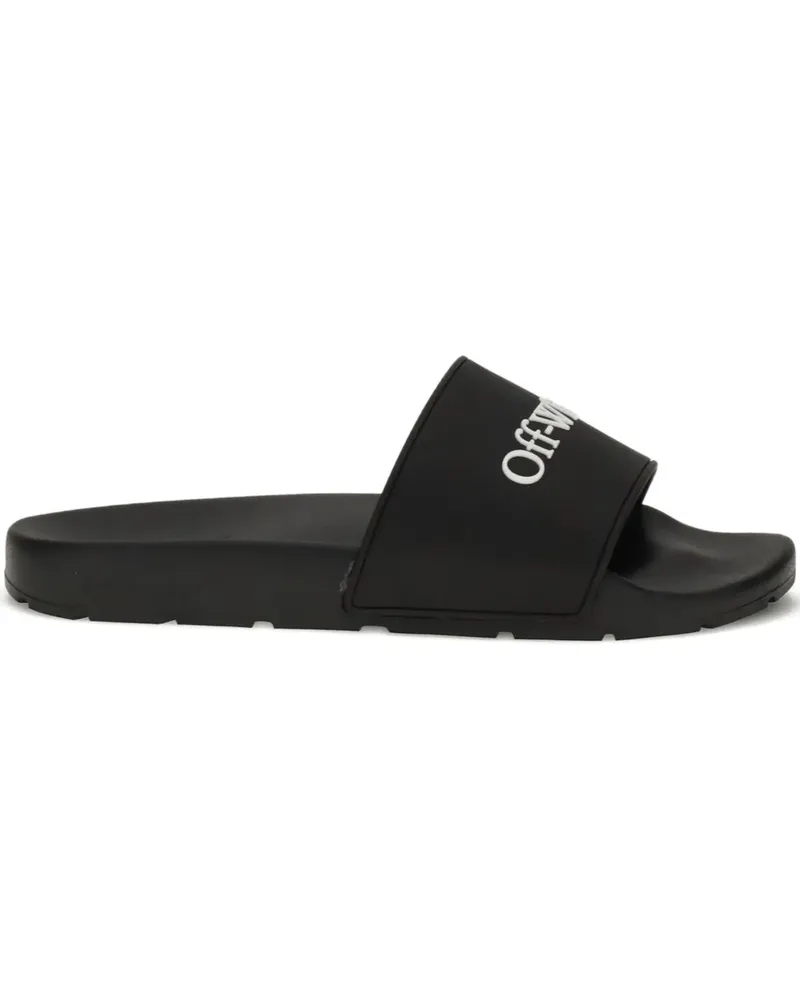 OFF-WHITE Bookish logo-embellished slides - Schwarz Schwarz