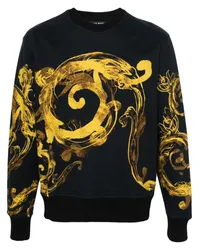 Versace Jeans Watercolour Couture Sweatshirt Schwarz