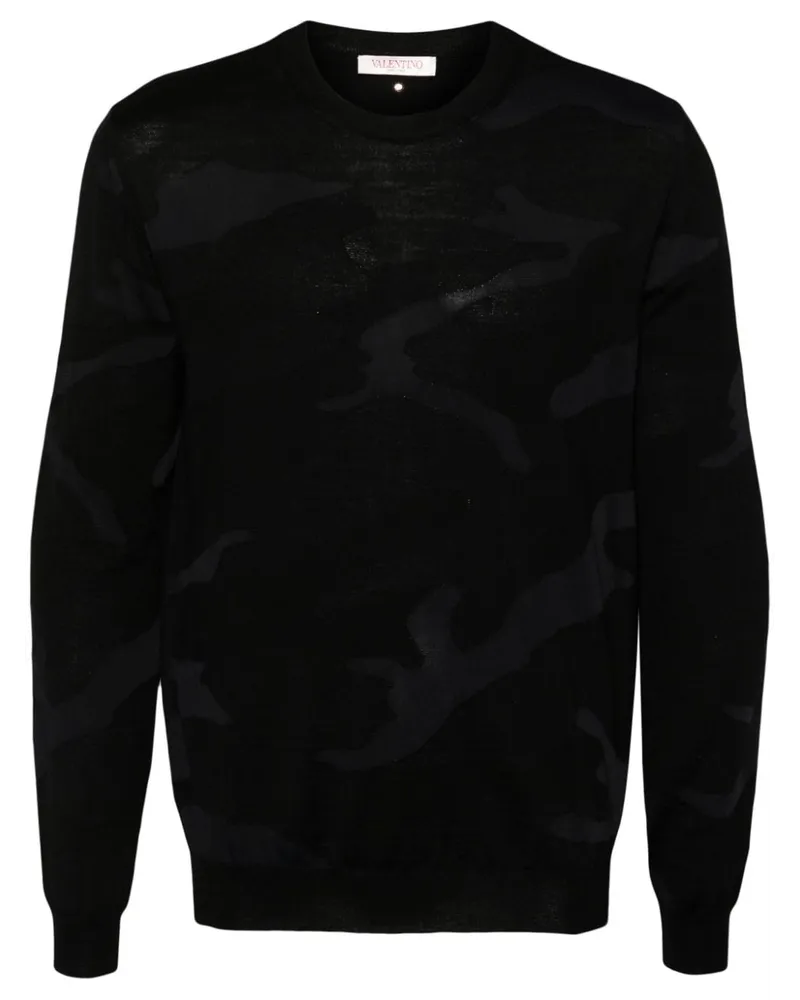 Valentino Garavani Pullover mit Jacquardmuster - Schwarz Schwarz
