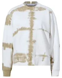 Proenza Schouler Sweatshirt mit Batikmuster Weiß