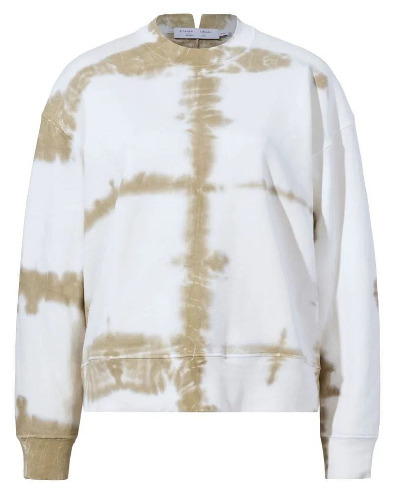 Proenza Schouler Sweatshirt mit Batikmuster Weiß