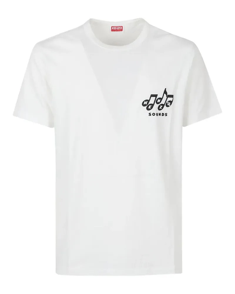 Kenzo Sounds logo-print T-shirt - Weiß Weiß