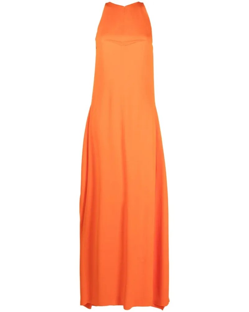 Lanvin Maxikleid mit Rüschen - Orange Orange