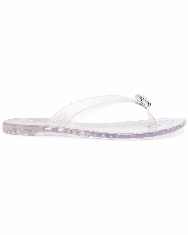 Casadei Jelly-Sandalen mit Kristallen - Grau Grau