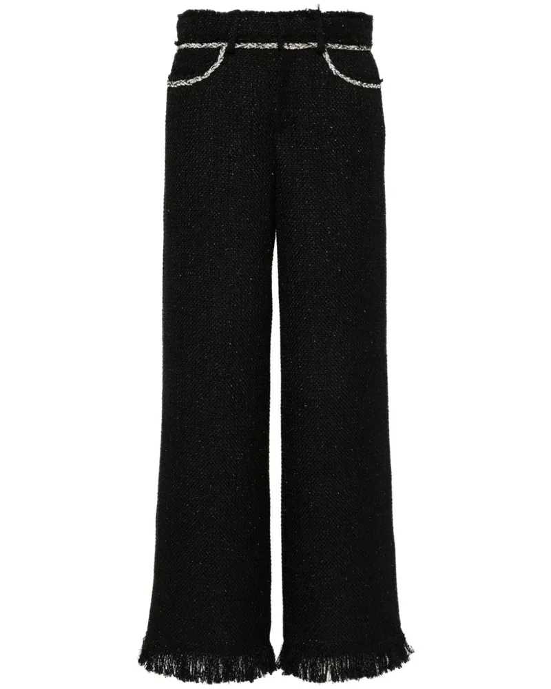 Giuseppe di Morabito Bouclé-Hose mit Strass - Schwarz Schwarz