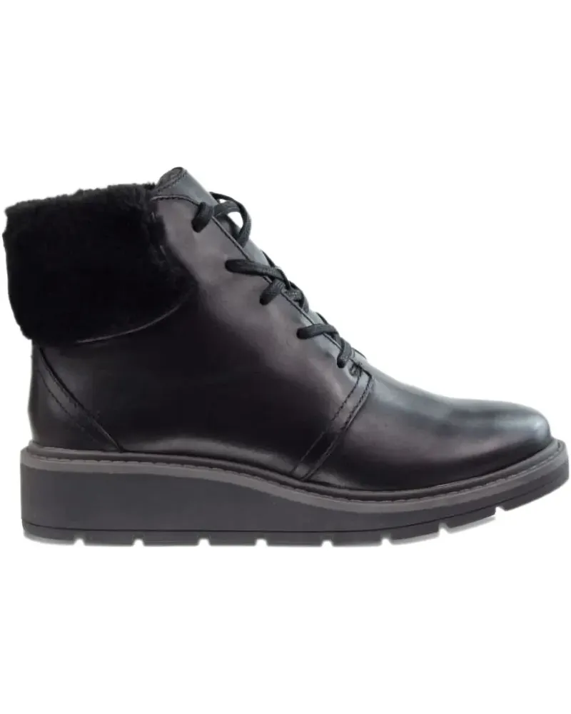 Clarks Andie Go fur lace-up boots - Schwarz Schwarz