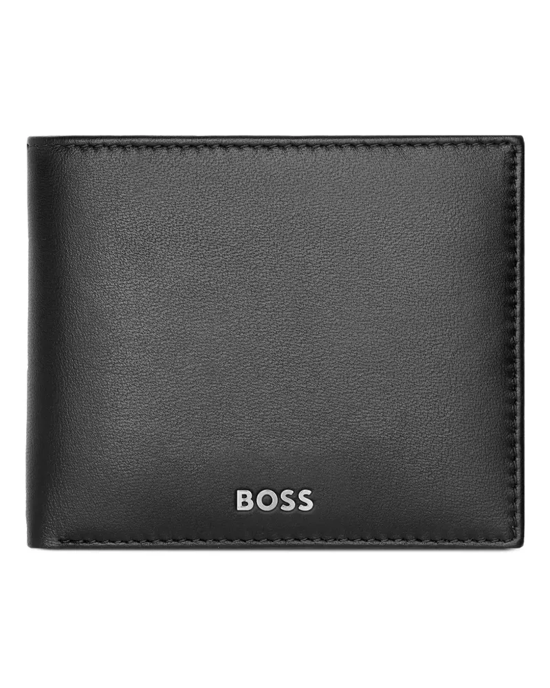 HUGO BOSS Portemonnaie mit Logo-Print - Schwarz Schwarz