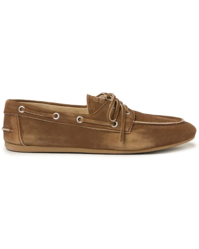 Miu Miu Loafer aus Wildleder - Braun Braun