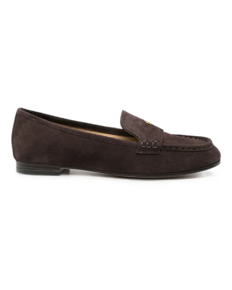Michael Kors Jennings logo-plaque suede loafers - Braun Braun