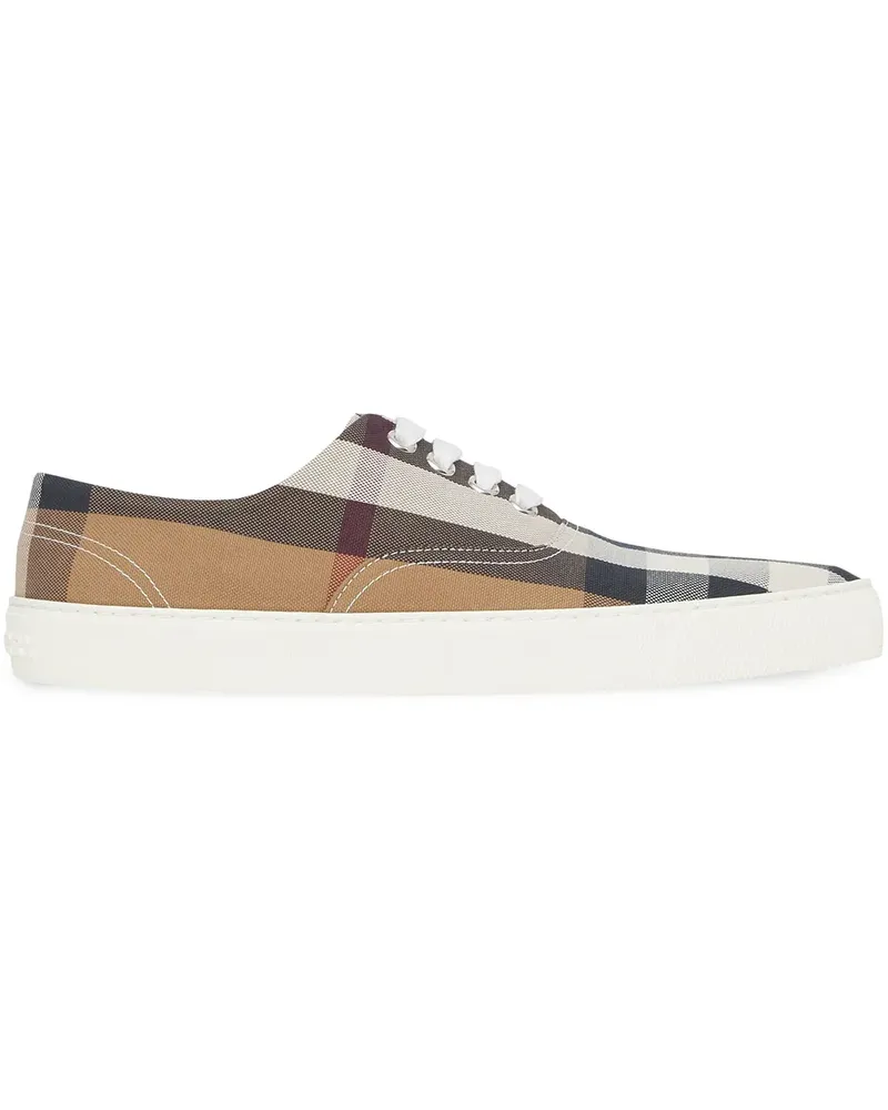 Burberry Sneakers mit Karomuster - Braun Braun