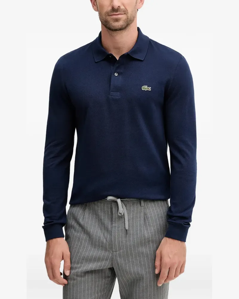 Lacoste Langärmeliges Poloshirt - Blau Blau