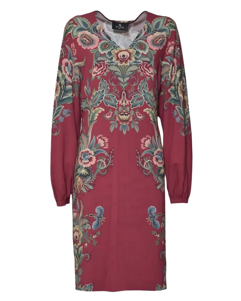 Etro Kleid mit V-Ausschnitt - Rot Rot