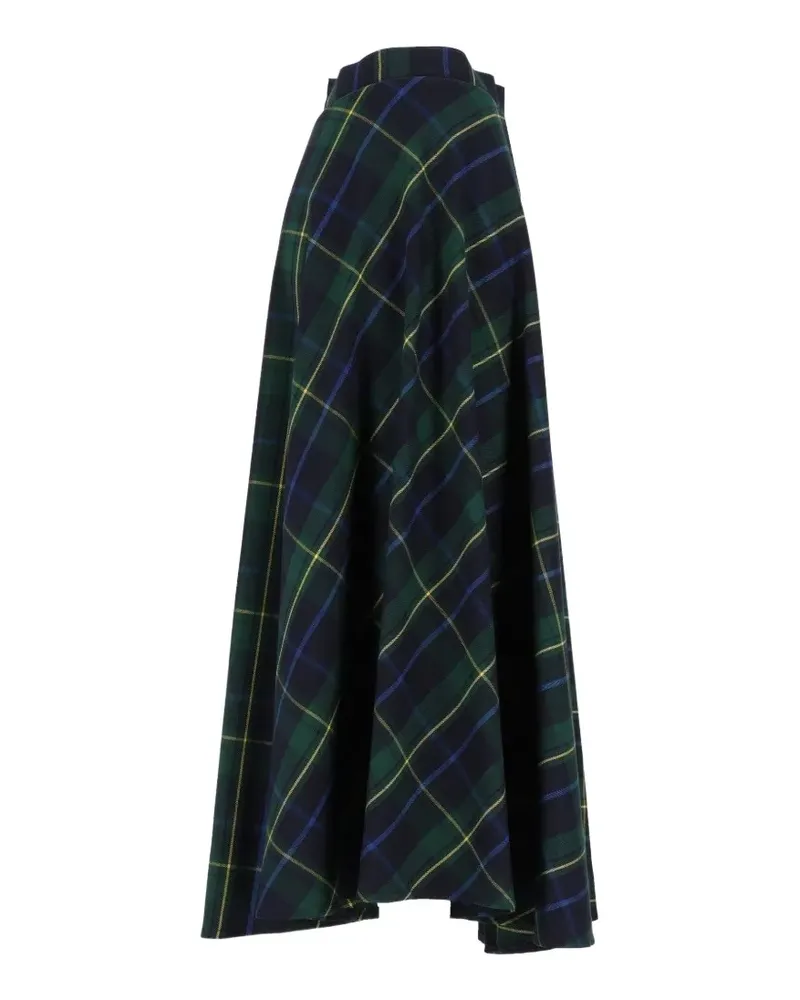 Al Duca D’Aosta 1902 checked-pattern maxi shirt - Grün Grün