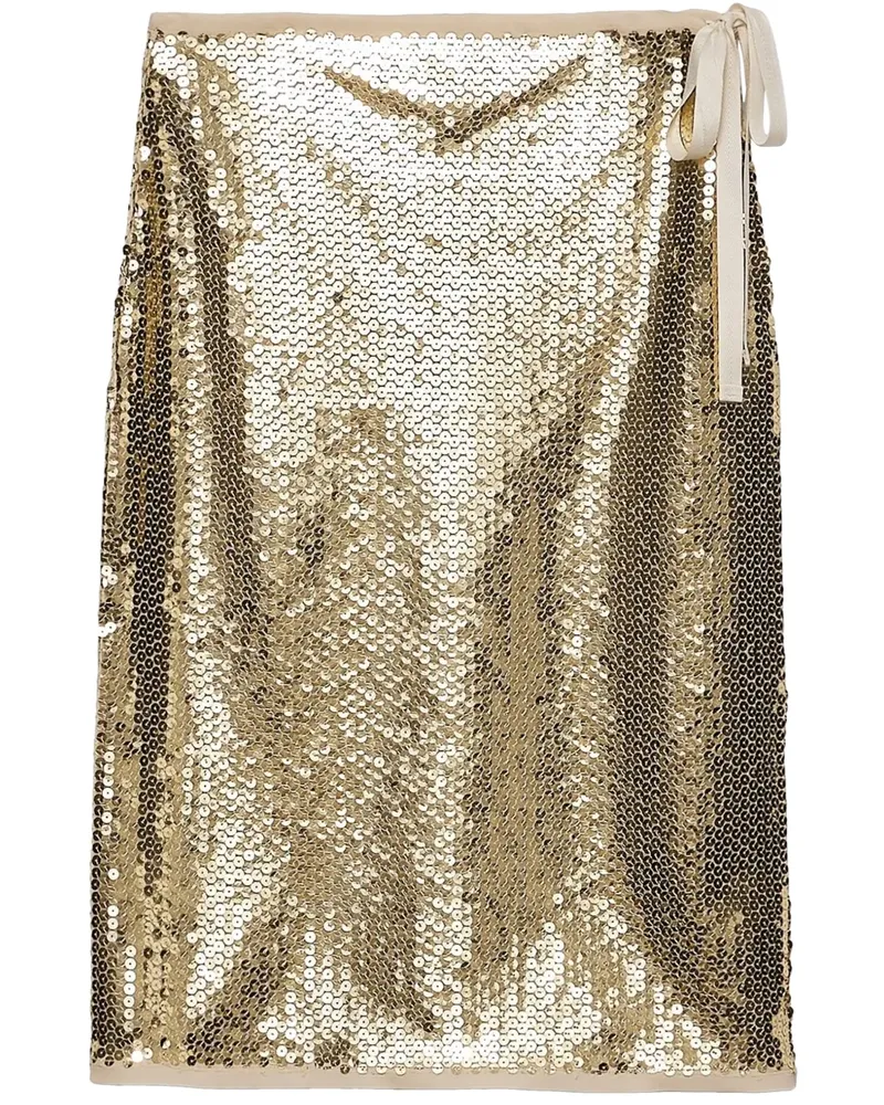 Prada Rock mit Pailletten - Gold Gold