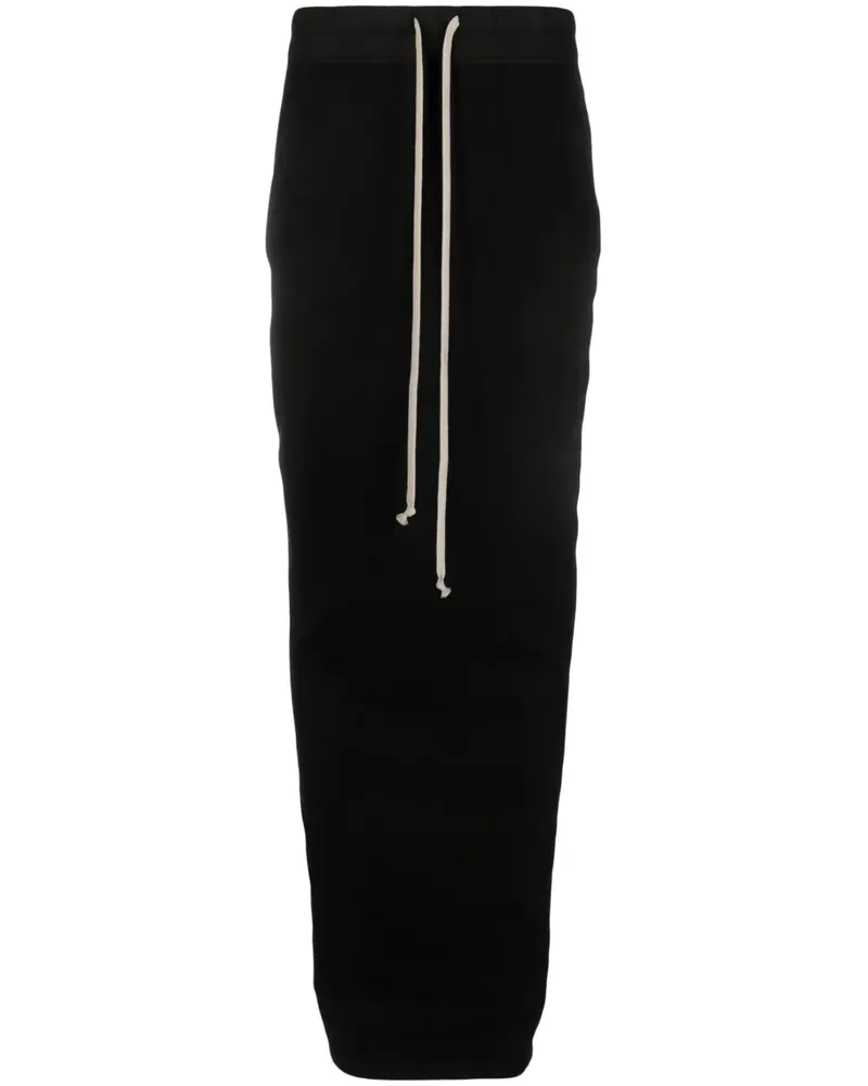DRKSHDW by Rick Owens Maxirock mit Kordelzug - Schwarz Schwarz