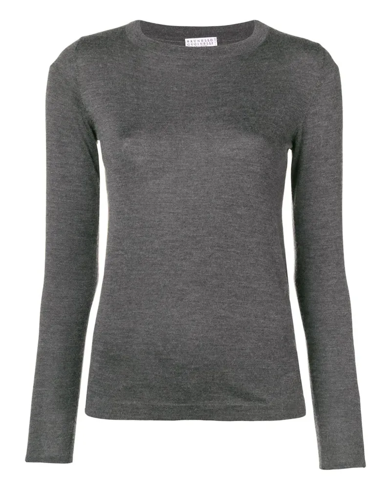 Brunello Cucinelli Pullover mit schmalem Schnitt - Grau Grau