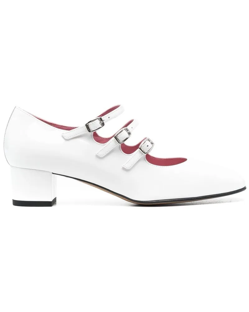 Carel Kina Pumps mit Schnallenverschluss - Weiß Weiß