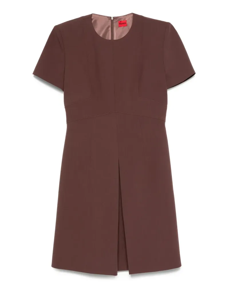 HUGO BOSS Plissiertes Kleid - Braun Braun