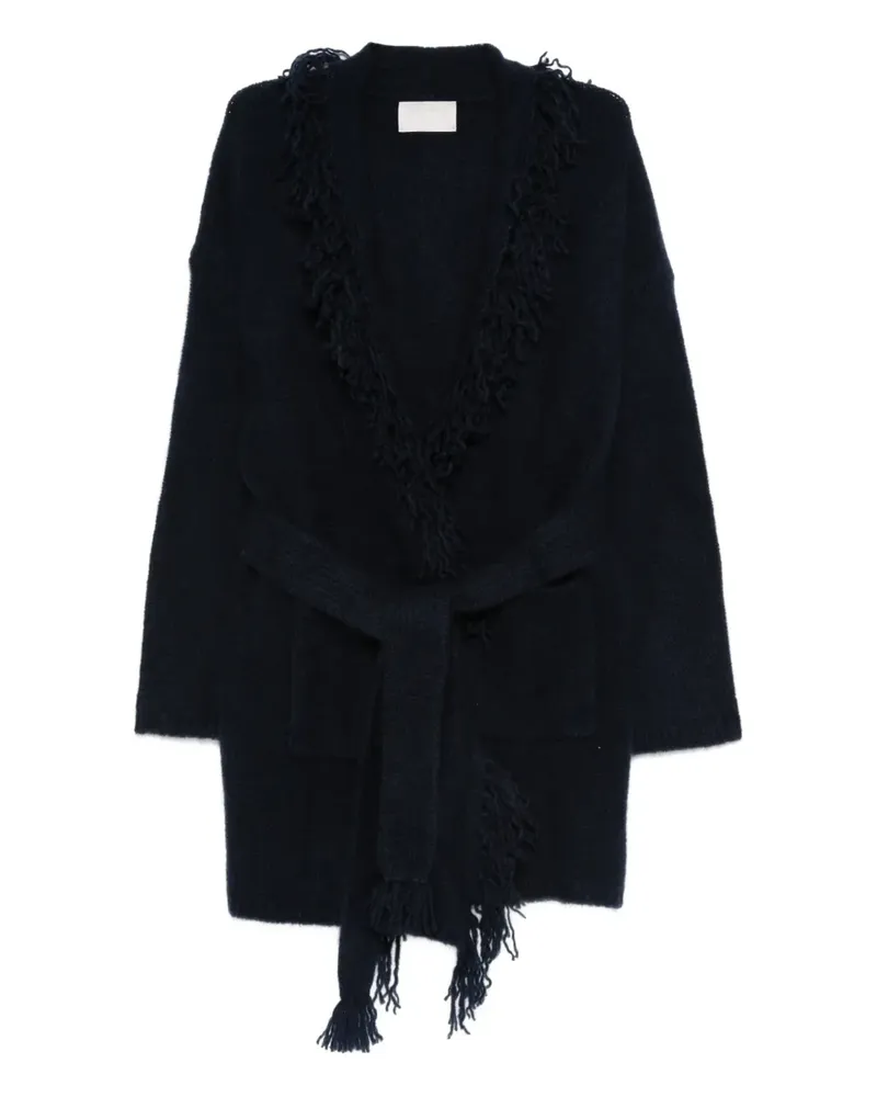 hemisphere Cardigan mit Fransen - Blau Blau