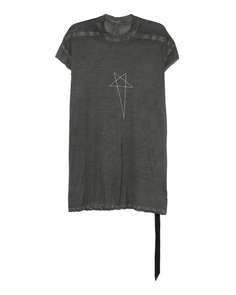DRKSHDW by Rick Owens Jumbo SL Pentagram-print cap-sleeve T-shirt - Schwarz Schwarz
