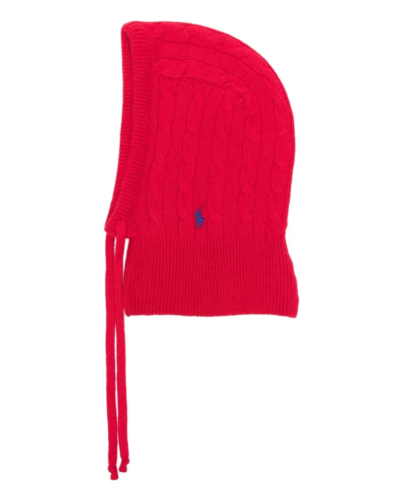 Ralph Lauren Kapuze mit Zopfmuster - Rot Rot