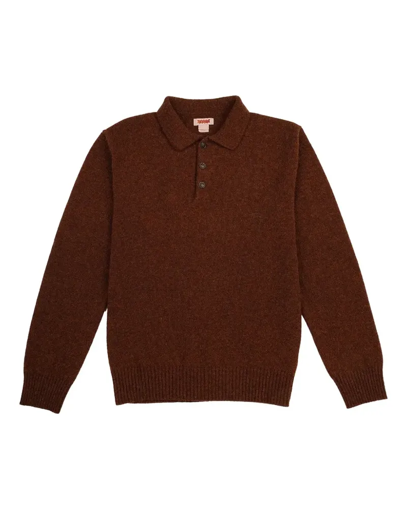 Baracuta knitted polo shirt - Braun Braun