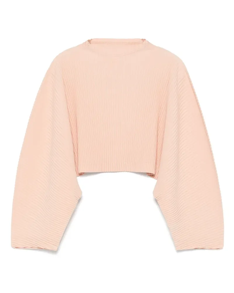 Issey Miyake Plissiertes T-Shirt - Orange Orange