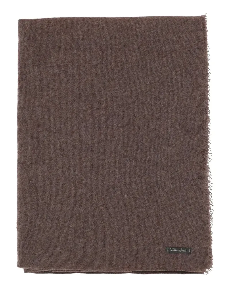 Faliero Sarti Schal mit ausgefransten Kanten - Braun Braun