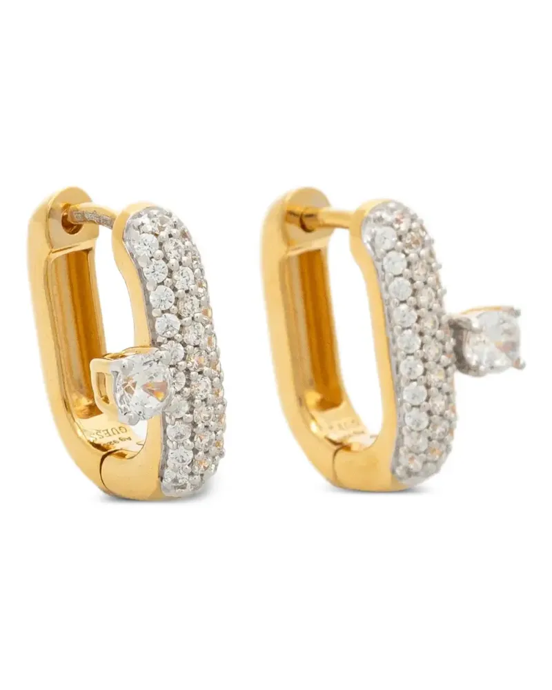 Guess embellished hoop earrings - Gold Gold