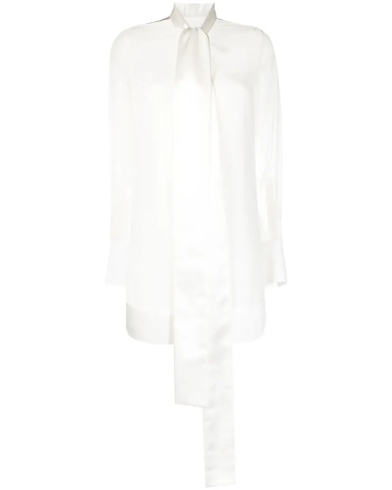 Givenchy Minikleid mit Schleifenkragen - Weiß Weiß