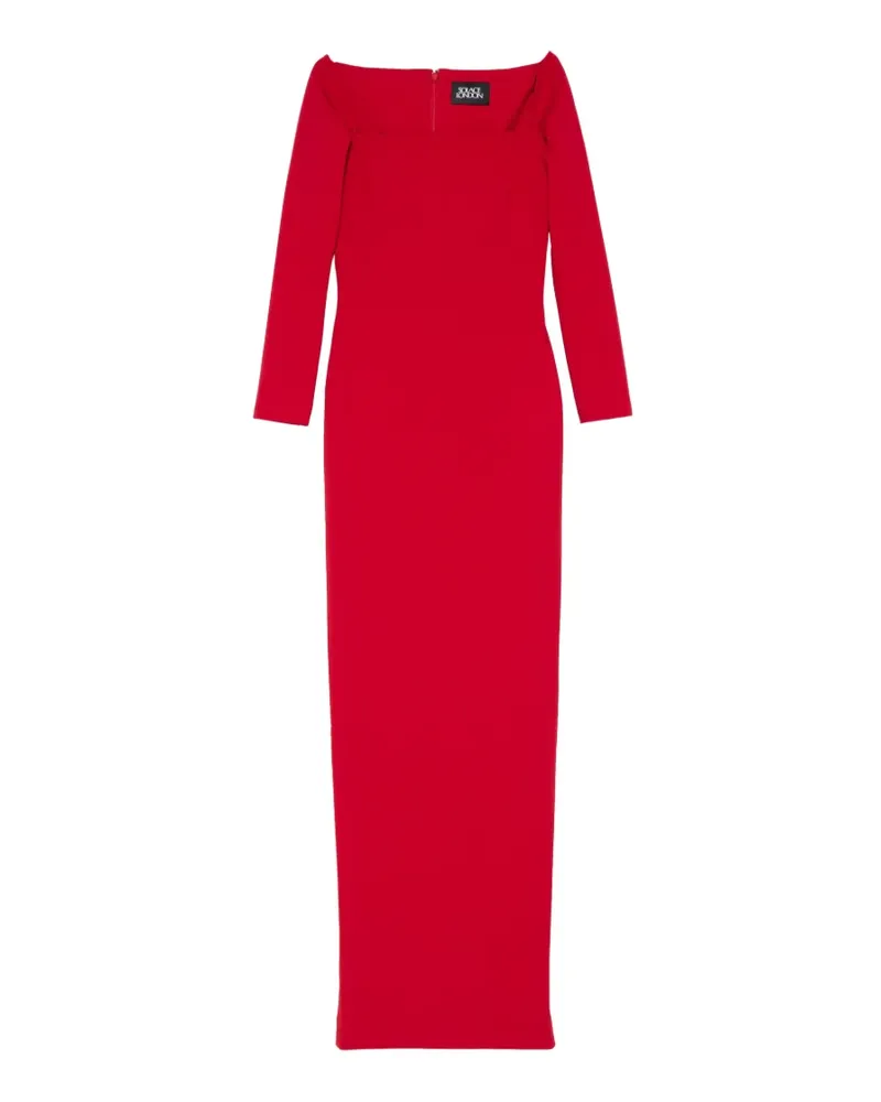 Solace London Langärmeliges Lolita Maxikleid - Rot Rot
