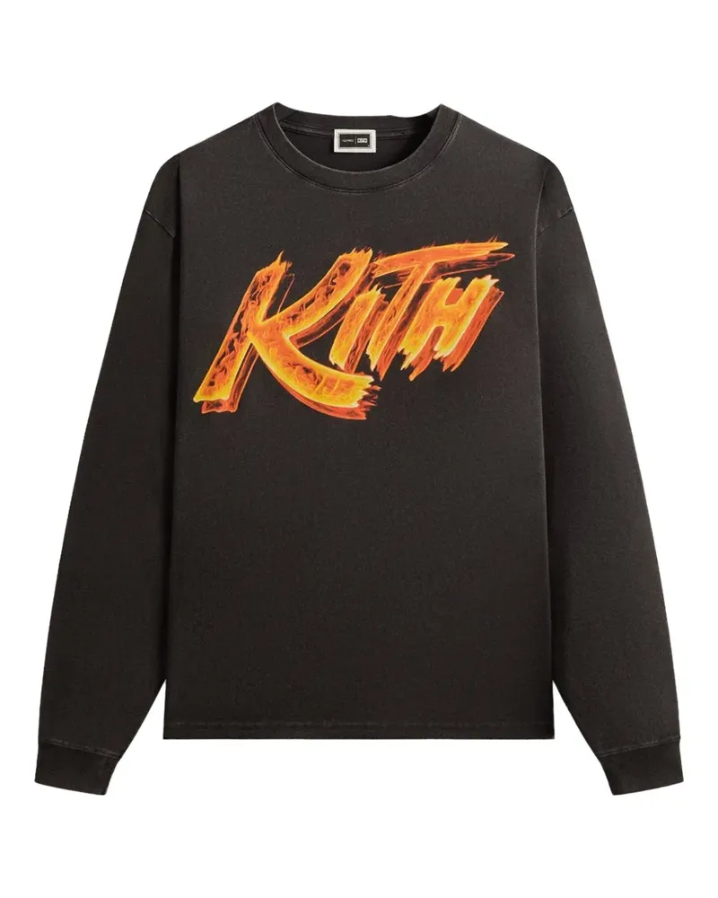 KITH flame graphic sweatshirt - Schwarz Schwarz