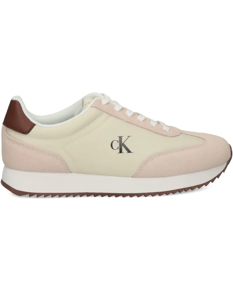 Calvin Klein CK Sneakers aus Wildleder - Nude Nude