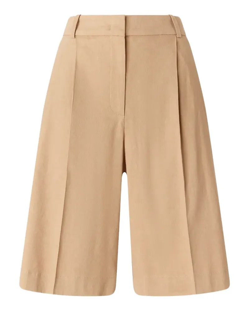 Pinko pleated linen shorts - Nude Nude