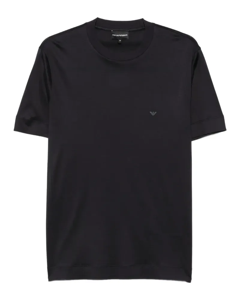 Emporio Armani T-Shirt mit Logo-Print - Schwarz Schwarz