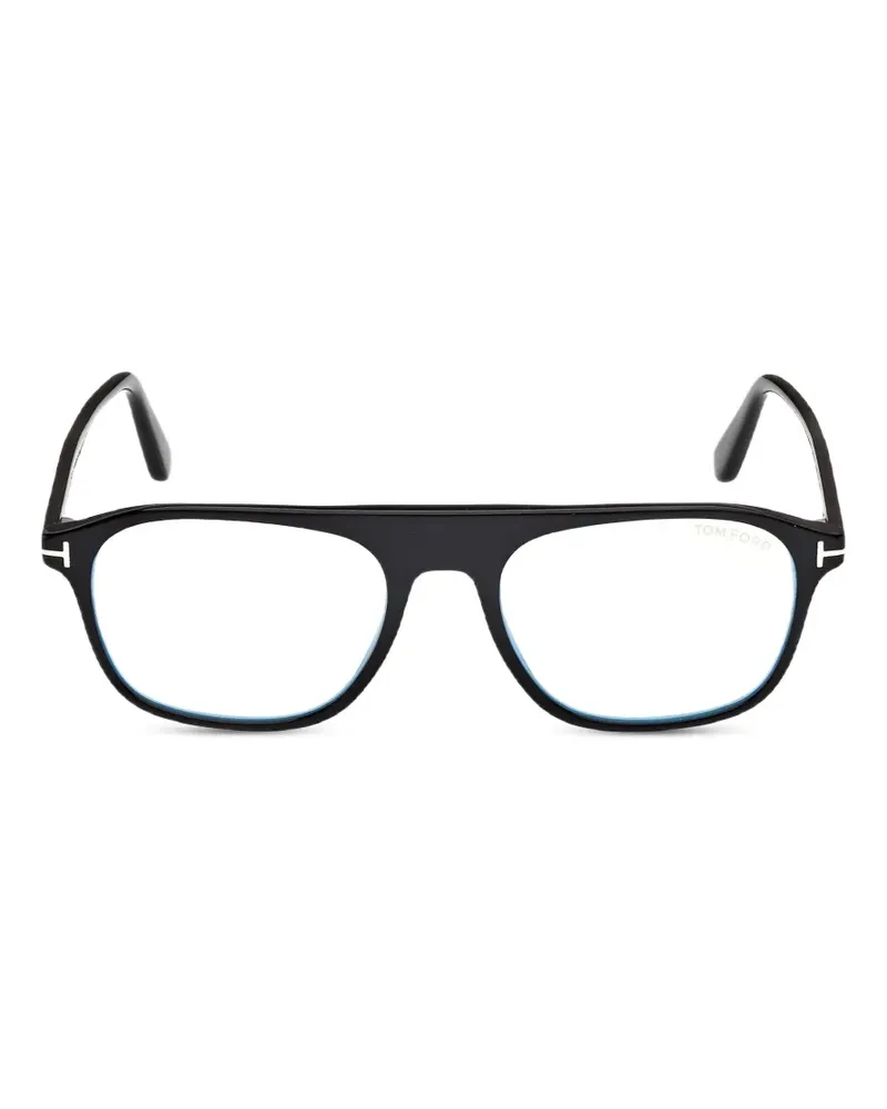 Tom Ford T-logo pilot glasses - Schwarz Schwarz
