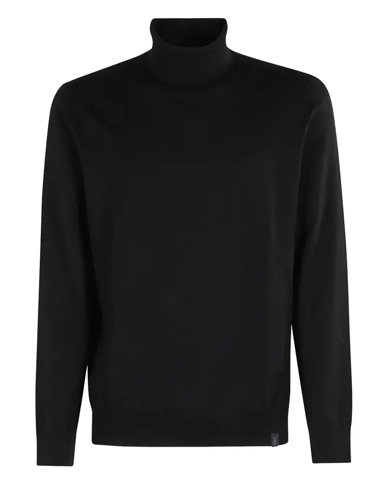 Fay Pullover mit Rollkragen - Schwarz Schwarz