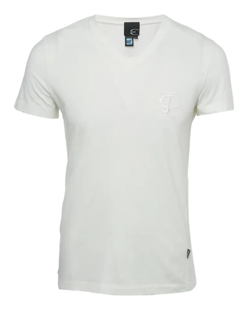 Just Cavalli logo-embroidery T-shirt - Weiß Weiß