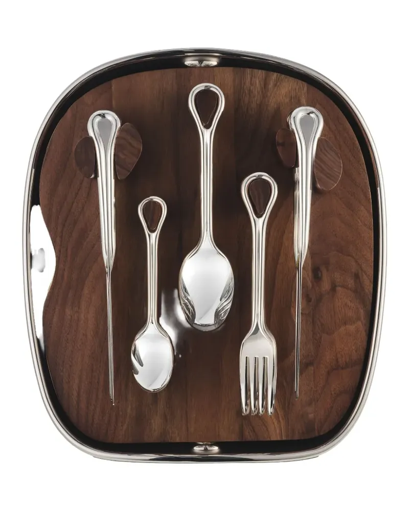 Christofle Versilbertes Shell Besteck (24-teilig Silber