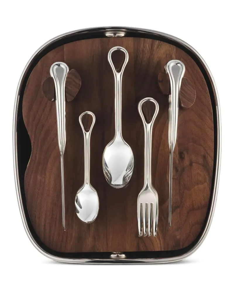 Christofle Versilbertes Shell Besteck (24-teilig Silber