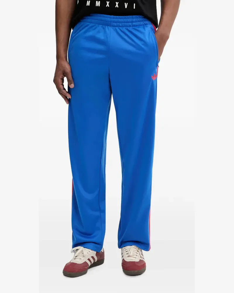 adidas Firebird logo-embroidered side-stripe track pants - Blau Blau