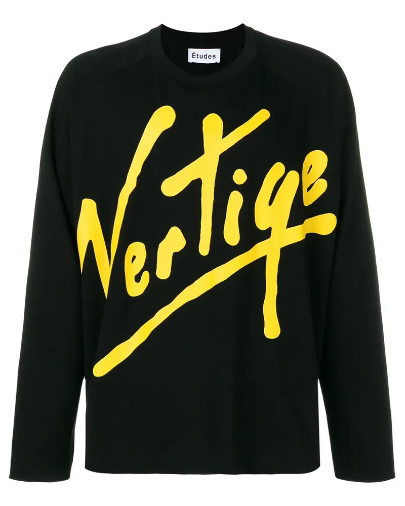 Études Studio Desert LS' Vertige' T-Shirt - Schwarz Schwarz
