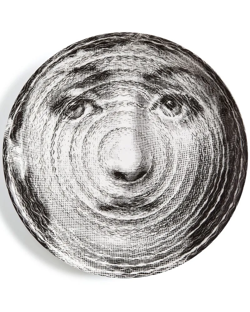 Fornasetti Tema e Variazioni n.188 Wandteller Weiß