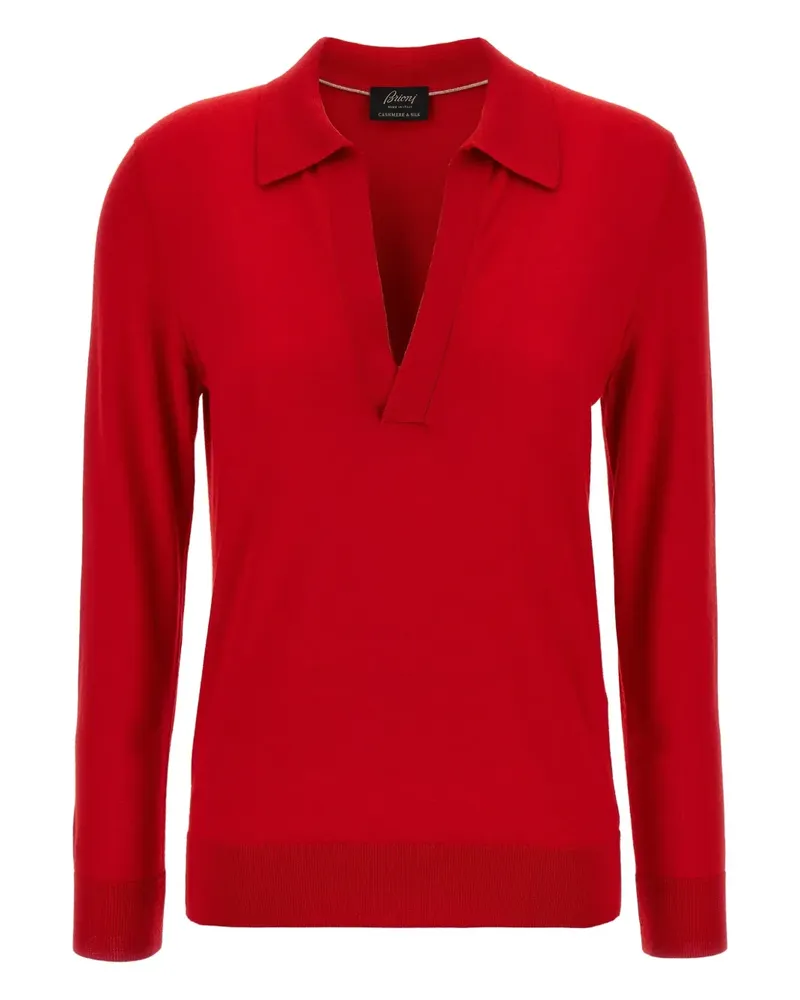 Brioni Pullover aus Kaschmirgemisch - Rot Rot