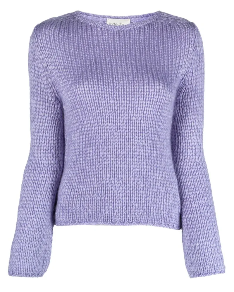 forte_forte Pullover aus Kaschmir Violett