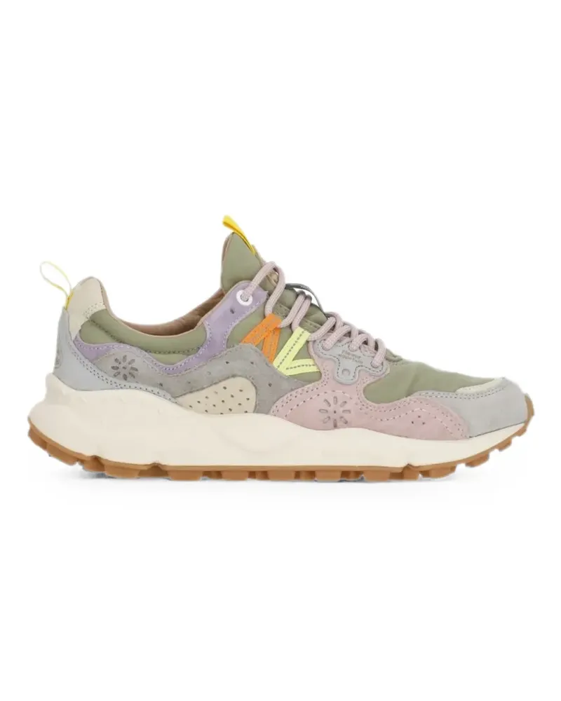 Flower MOUNTAIN Yamano 3 suede-panelled sneakers - Grün Grün