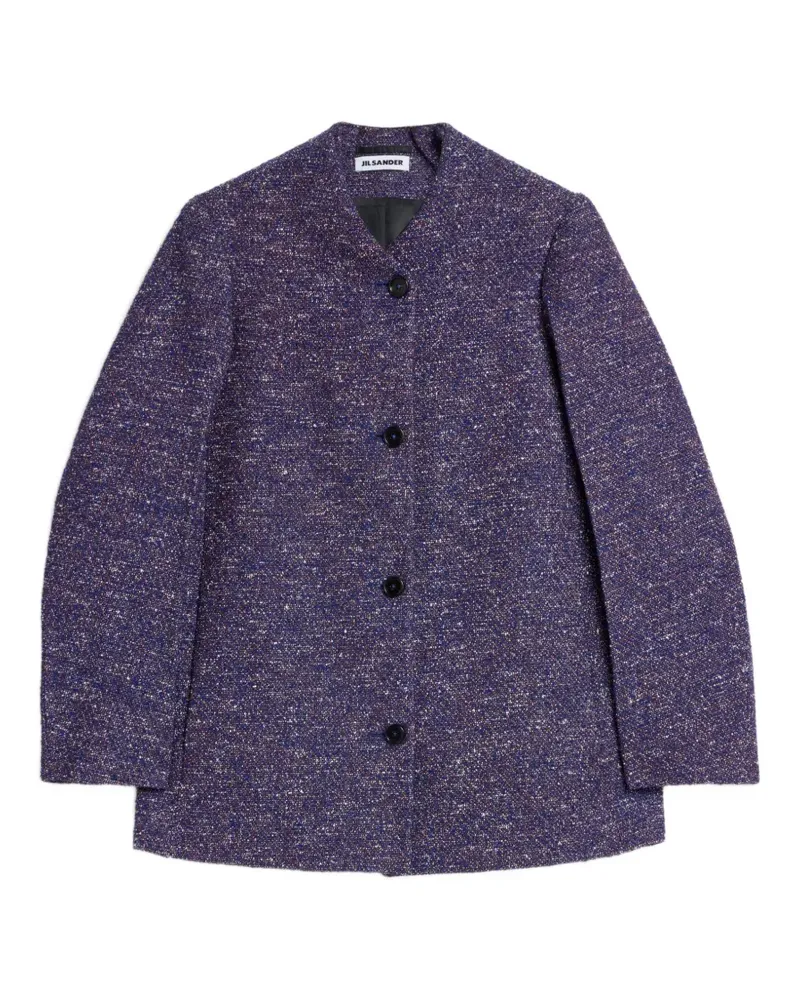 Jil Sander Tweed-Jacke - Violett Violett