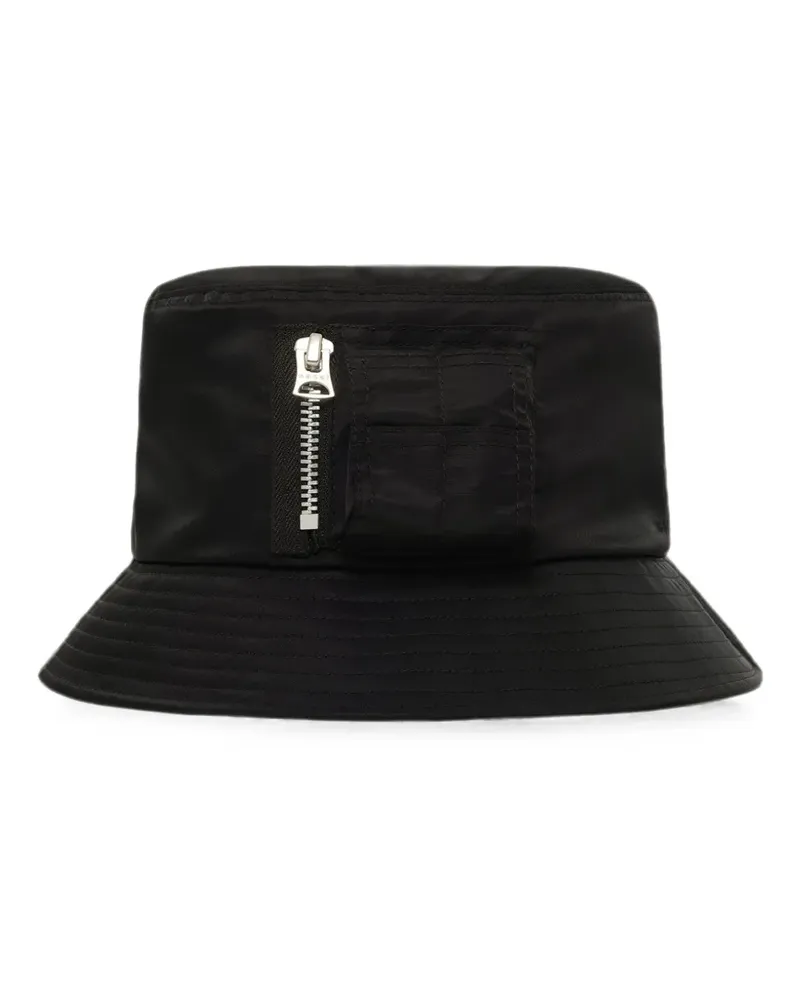 Sacai Fischerhut mit Taschendetail - Schwarz Schwarz